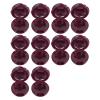 10pcs Rose Design Refillable Lip Balm Jars with Miroor Leak Proof Cosmetic Containers Travel Cosmetic Rack Reusable Makeup Containers, Wine Red, Mass Beauty view 1
