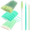 300 PCS Eyelash Extension Supplies Kit, Disposable Micro Swab Brush, Eyebrow Spoolie, Lip Brush, Mascara Wand Applicator (light green kits) view 1