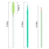 300 PCS Eyelash Extension Supplies Kit, Disposable Micro Swab Brush, Eyebrow Spoolie, Lip Brush, Mascara Wand Applicator (light green kits) view 2