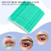300 PCS Eyelash Extension Supplies Kit, Disposable Micro Swab Brush, Eyebrow Spoolie, Lip Brush, Mascara Wand Applicator (light green kits) view 4