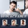 Electric Razor for Men, Rechargeable Electric Shaver for Men, Waterproof 3D Rotary Shaving, Wet/Dry Cordless 3-in-1 Electric Shaver with Beard Trimmer, Sideburn & Nose Hair Groomer view 3