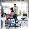 JAVPTAV Stool with Back Rest Heavy Duty Hydraulic Metal Swivel Stool for Salon, Massage, Office Adjustable Comfortable Seat with Wheels(F) view 2