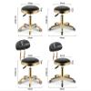 JAVPTAV Stool with Back Rest Heavy Duty Hydraulic Metal Swivel Stool for Salon, Massage, Office Adjustable Comfortable Seat with Wheels(F) view 3