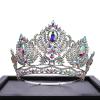 12cm Crystal Tiara Crown for Women, AB Color Pageant Queen Crown for Parade, Dress Show, Beauty Contest view 1