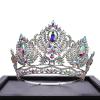 12cm Crystal Tiara Crown for Women, AB Color Pageant Queen Crown for Parade, Dress Show, Beauty Contest view 4