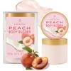 Embleaf Peach Body Butter, Shea Body Butter for Women Dry Skin, Natural Peach Lotion for Body Care Smell Good-3.4 floz+6.8 floz(100ml+200ml) view 1