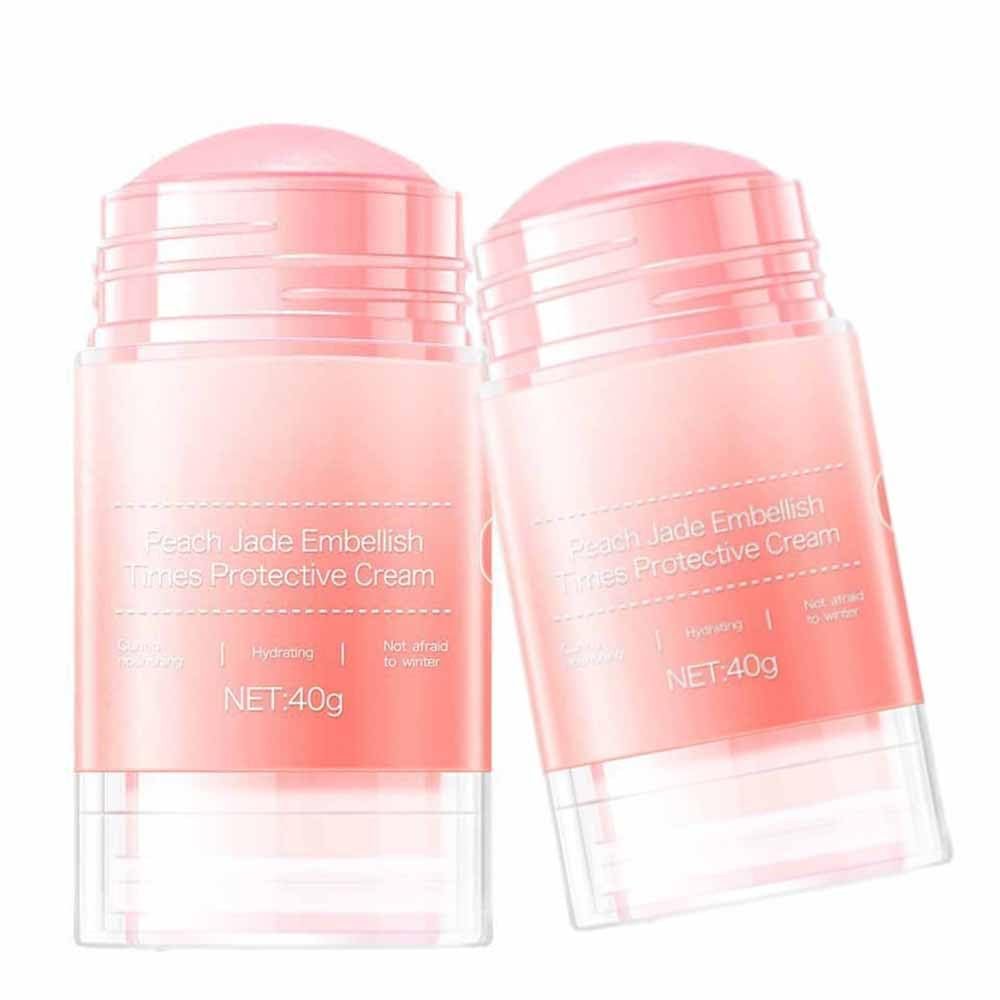 Crack Feet Prevention Stick, Heel Cream For Dry Cracked Feet, Foot Care Cream Moisturizing Foot Balm, Remove Dead Skin And Softening Dry Skin (Pink*2)