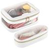 2 Clear Cosmetic Bags For Travel, Waterproof Leather Makeup Storage Pouches With Transparent Windows view 1