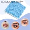 300 PCS Eyelash Extension Supplies Kit, Disposable Micro Swab Brush, Eyebrow Spoolie, Lip Brush, Mascara Wand Applicator (Light blue kits) view 4