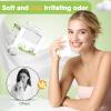 Classycoo 2 Pack Disposable Face Towel XL, 100% Cotton, Soft for Sensitive-Skin Facial Towelette Wipes Clean Towels, Odor-Free, Makeup Remover Cloths for Hand Dry Wipe, 12 x 10 in view 3