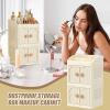 3 Tier Makeup Organizer - Beauty Tray, Cosmetic Storage Rack | Multifunctional Vanity Shelf, Skin Care Holder Tower For Bathroom Counter, Kitchen Sink Space, Girls Bedroom Table, Women's Home Decor view 2