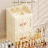 3 Tier Makeup Organizer - Beauty Tray, Cosmetic Storage Rack | Multifunctional Vanity Shelf, Skin Care Holder Tower For Bathroom Counter, Kitchen Sink Space, Girls Bedroom Table, Women's Home Decor view 4