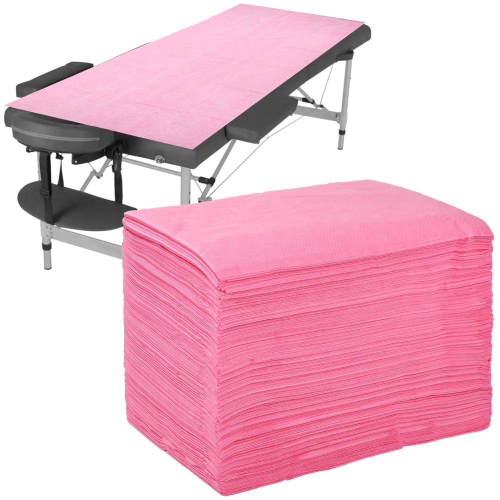 100 Pack Disposable Bed Sheets For Lash Beds And Massage Tables, 31 X 71 Inches, Waterproof Non-Woven Covers