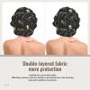 Silk Bonnet for Sleeping Women Men, Gothic Lizard Skulls Print Soft Adjustable Elastic Satin Bonnet for Sleeping, Comfy Similar Silk Curly Hair for Sleep Black view 4