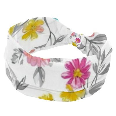 1 Pack Headbands for Women Non Slip Elastic Sports Hair Bands for Women, Soft Cloth Headband for Workout Yoga Fashion Hair Accessories,Aesthetic Art Flower