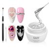 GAOY Nail Rhinestone Glue Gel 15ml, Super Strong UV Nail Glue with Brush and Double-Ended Dotting Pen for Gems, Charms, Diamonds & Jewels, UV Light Cure view 1