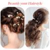 12 Pieces Gold Bridal Pearl Hair Pins for Wedding Party, Pearl Bobby Pins for Women's Hair, Wedding Hairstyles Accessories for Brides Bridesmaid Girls Various Sizes view 4