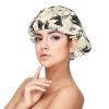 Silk Bonnet for Sleeping Women Men, Western Cactus Print Soft Adjustable Elastic Satin Bonnet for Sleeping, Comfy Similar Silk Curly Hair for Sleep Black view 1