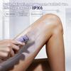 2 in 1 Women's Electric Shaver, Dual Head Bikini Hair Trimmer, IPX6 Waterproof, Wet & Dry, Bikini Underarm Leg Arm Body Facial Epilator, (Purple) view 4