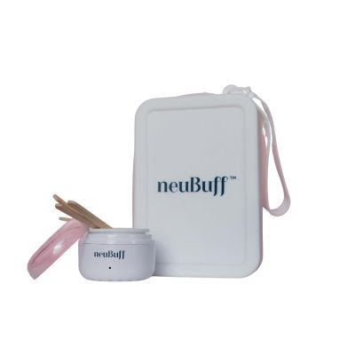 neuBuff Mini Waxing Kit for Face & Eyebrows Portable Hair Removal Kit for Travel, Easy-to-Use Wax Strips for Smooth Skin