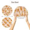 Silk Bonnet for Sleeping Women Men, Cute Toast Print Soft Adjustable Elastic Satin Bonnet for Sleeping, Comfy Similar Silk Curly Hair for Sleep Black view 2
