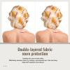 Silk Bonnet for Sleeping Women Men, Cute Toast Print Soft Adjustable Elastic Satin Bonnet for Sleeping, Comfy Similar Silk Curly Hair for Sleep Black view 4