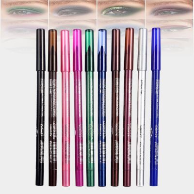 10PCS Pearl Eyeshadow Stick Set  Shimmer & Matte Cream Eyeshadow Pencils, Metallic Brown Glitter Eyeliner Crayons for Women, Professional Eye Makeup Kit for Halloween & Daily Use