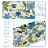 1 Pack Aesthetic Art Flower Elastic Soft Fabric Non-Slip Women's Fashion Headbands - Soft, Wide, and Stylish for All Occasions view 4