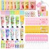 90PCS Spa Party Supplies for Girls,Daughter Spa Gift Sets Favors Include Face Masks,Lip Balm,Lip Mask,Eye Patches,Skin Care For Teens,Spa Birthday Sleepover Party Supplies for Teens Girls view 1