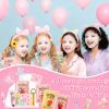 90PCS Spa Party Supplies for Girls,Daughter Spa Gift Sets Favors Include Face Masks,Lip Balm,Lip Mask,Eye Patches,Skin Care For Teens,Spa Birthday Sleepover Party Supplies for Teens Girls view 2