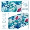 1 Pack Colorful Art Leaves Elastic Soft Fabric Non-Slip Women's Fashion Headbands - Soft, Wide, and Stylish for All Occasions view 4