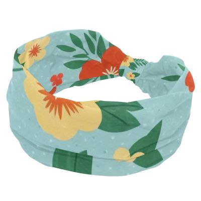 1 Pack Aesthetic Art Flower Elastic Soft Fabric Non-Slip Women's Fashion Headbands - Soft, Wide, and Stylish for All Occasions