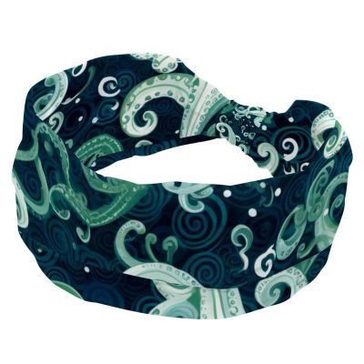 1 Pack Headbands for Women Non Slip Elastic Sports Hair Bands for Women, Soft Cloth Headband for Workout Yoga Fashion Hair Accessories,Octopus Art