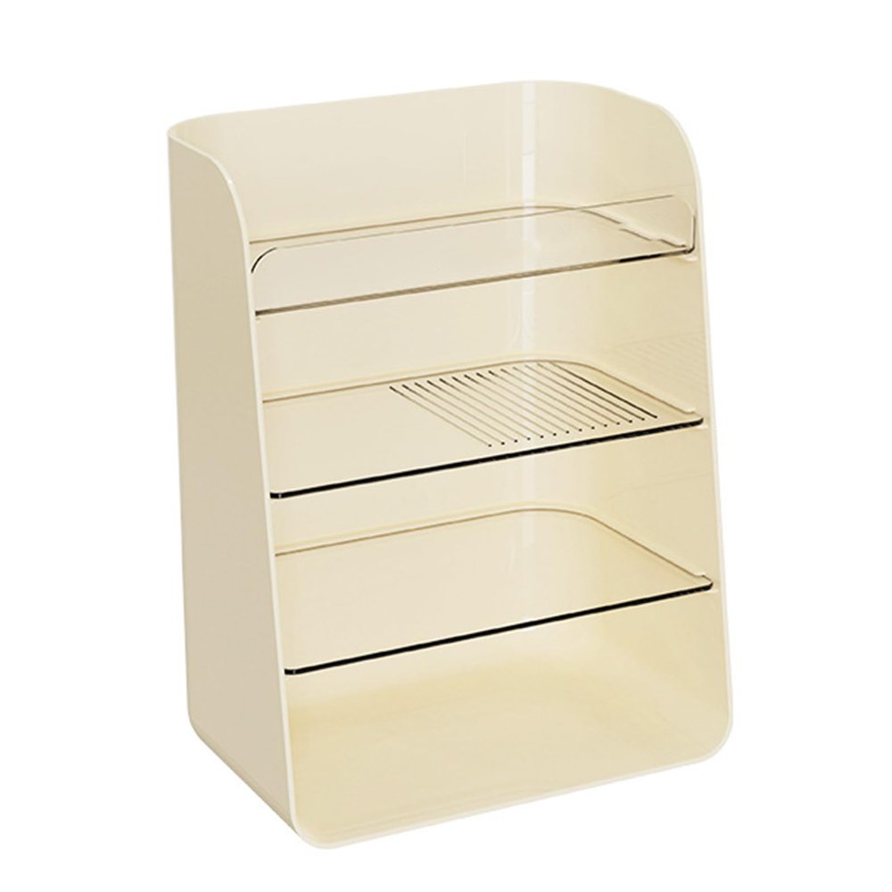Pilipane Large Capacity Cosmetics Storage Box Multilayered Makeup Organizer for Countertop Bedroom Home Plastic Material 22.5x17x12cm