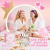 90Pcs Spa Skincare Set for Kids & Women, Skin Care Spa Kit for Girls Ages 8-12, Favors Include Face Mask,Lip Balm,Under Eye Patches,Lip Mask,Birthday Sleepover Party Supplies for Girls, Bulk Gifts view 3