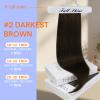 Full Shine Total 2 Packs 20 Inch #2 Clip in Hair Extensions Real Human Hair & Hair Extensions Holder view 2