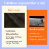 Full Shine Total 2 Packs 20 Inch #2 Clip in Hair Extensions Real Human Hair & Hair Extensions Holder view 4