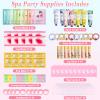 100PCS Spa Party Supplies for Girls 10-12, Bachelorette Spa Party Favors Gifts for Teens Girls 8-12, Face Masks Skincare,Hand Cream,Lip Balm,Eye Patches,Lip Mask, Spa Birthday Sleepover Party Supplies view 3