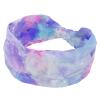 1 Pack Tie Dyeing Art Elastic Soft Fabric Non-Slip Women's Fashion Headbands - Soft, Wide, and Stylish for All Occasions view 1