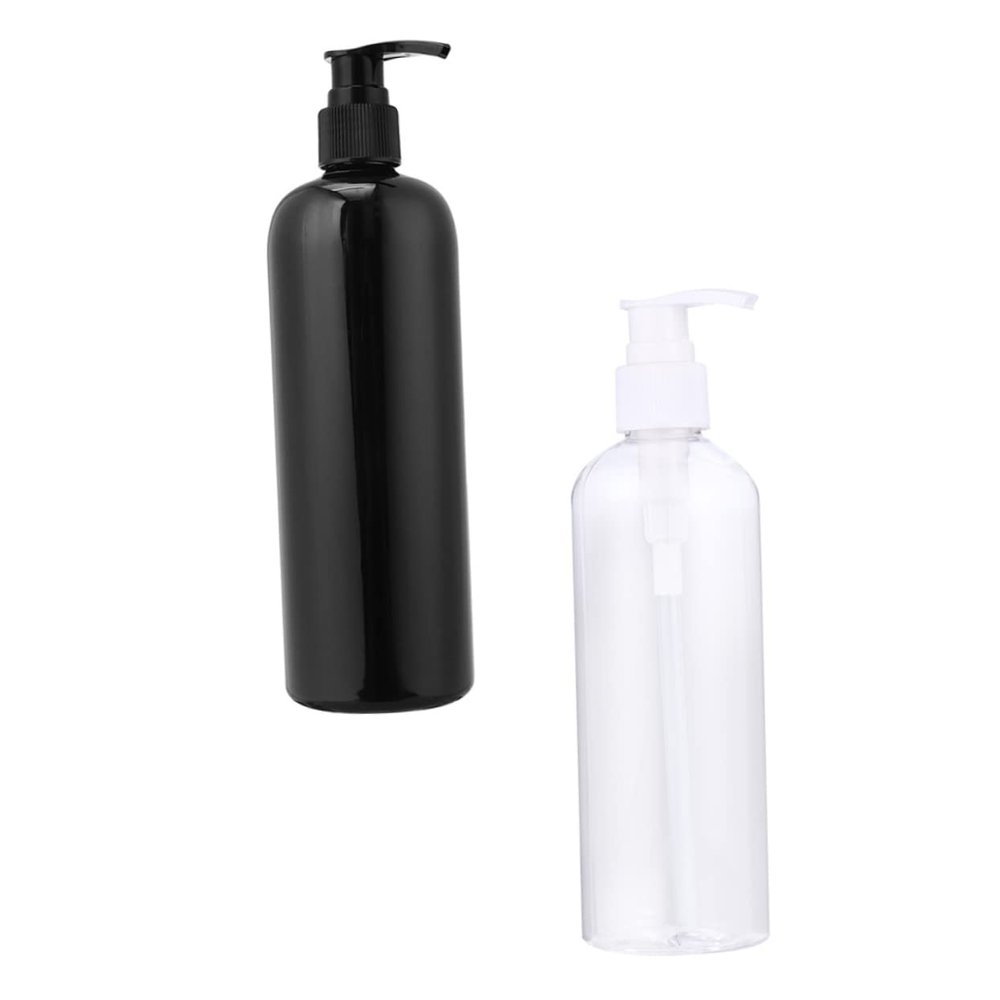 12 Pcs Bottled Shower Gel Pump Hand claning Bottle Press sub Bottles Empty Press Bottles Empty Shampoo Bottle Refillable Container Hair Plastic Lotion Empty Bottle Travel White(As Shownx2pcs,21.5x6.5c