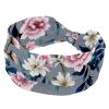1 Pack Leaf Art Elastic Soft Fabric Non-Slip Women's Fashion Headbands - Soft, Wide, and Stylish for All Occasions view 1