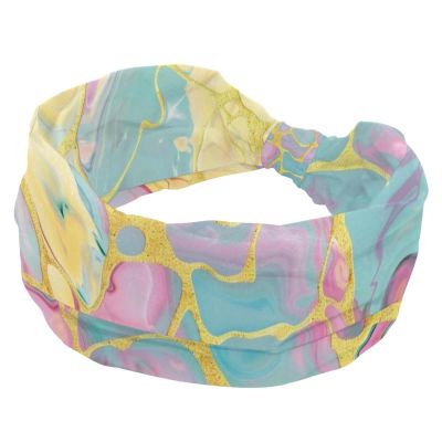 1 Pack Wide Headbands For Women Elastic Headband Tie Dyeing Art Head Bands Women's Hair Band Turban Workout Soft Sweat Hairband Accessories