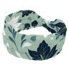 1 Pack Leaf Art Elastic Soft Fabric Non-Slip Women's Fashion Headbands - Soft, Wide, and Stylish for All Occasions view 1
