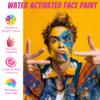Face Painting Kit Professional, Water Based Face Paint Kit, Non Toxic Face Paint Palette with Body Glitter Gel, Neon Face Paint, Glitter Face Paint & 10 Face Paint Brushes for Halloween, Easter view 2