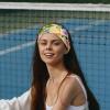 1 Pack Aesthetic Art Flower Elastic Soft Fabric Non-Slip Women's Fashion Headbands - Soft, Wide, and Stylish for All Occasions view 2