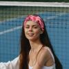 1 Pack Aesthetic Art Flower Elastic Soft Fabric Non-Slip Women's Fashion Headbands - Soft, Wide, and Stylish for All Occasions view 2
