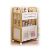 LumaGrove Salon Trolley with Drawers,Movable Beauty Locker,Instrument Shelf,Spa Equipment Three Tiers of Storage Space(Gold-White,50x33x82cm-C) view 1