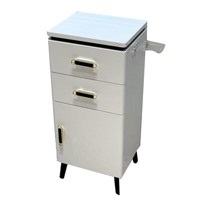 LumaGrove Beauty Salon Storage Cabinet,Salon Equipment for Hair Stylist,Beauty Hair Trolley,Salon Organizers and Storage(White-b)