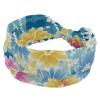 1 Pack Aesthetic Art Flower Elastic Soft Fabric Non-Slip Women's Fashion Headbands - Soft, Wide, and Stylish for All Occasions view 1
