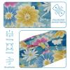 1 Pack Aesthetic Art Flower Elastic Soft Fabric Non-Slip Women's Fashion Headbands - Soft, Wide, and Stylish for All Occasions view 4